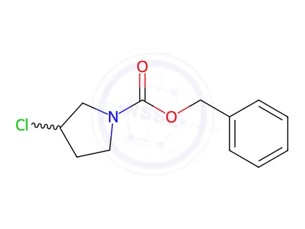 Chemical structure of Benzyl 3-chloropyrrolidine-1-carboxylate