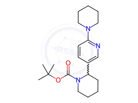 Chemical structure of tert-Butyl 2-(6-(piperidin-1-yl)pyridin-3-yl)piperidine-1-carboxylate