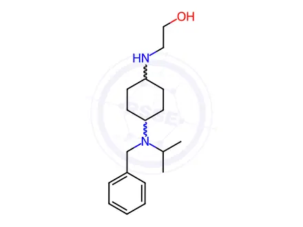 Chemical structure of 2-((4-(Benzyl(isopropyl)amino)cyclohexyl)amino)ethanol