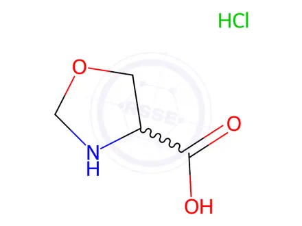 Chemical structure of Oxazolidine-4-carboxylic acid hydrochloride