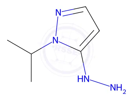 Chemical structure of 5-hydrazino-1-isopropyl-1H-pyrazole
