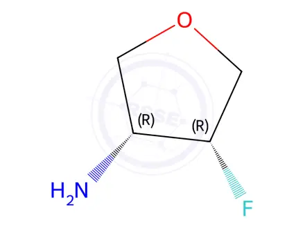 Chemical structure of Cis-4-Fluorotetrahydrofuran-3-Amine Hydrochloride(WXC03777)