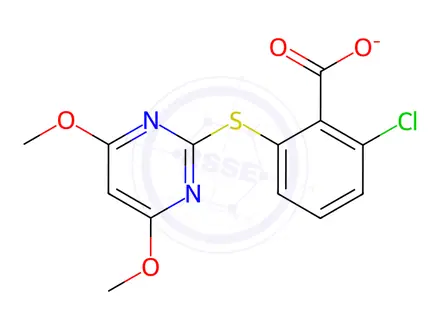 Chemical structure of Pyrithiobac sodium