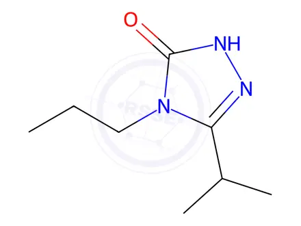 Chemical structure of 3H-1,2,4-Triazol-3-one,2,4-dihydro-5-(1-methylethyl)-4-propyl-(9CI)