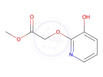 Chemical structure of Acetic acid, [(3-hydroxy-2-pyridinyl)oxy]-, methyl ester (9CI)