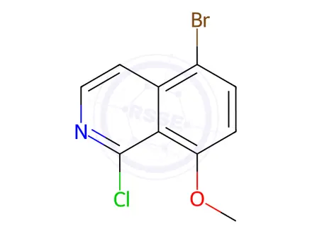 Chemical structure of Isoquinoline, 5-bromo-1-chloro-8-methoxy-