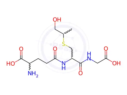 Chemical structure of S-(1-Methyl-2-hydroxyethyl)glutathione