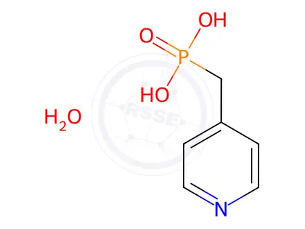 Chemical structure of (Pyridin-4-ylmethyl)phosphonic Acid Monohydrate