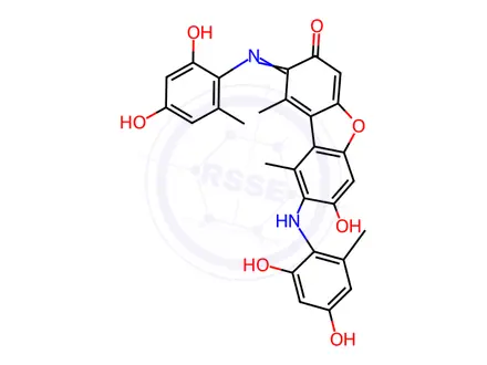 Chemical structure of Orcein
