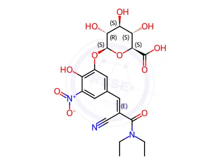 Chemical structure of Entacapone 3-o-glucuronide