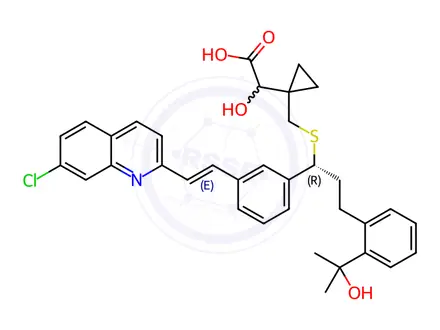 Chemical structure of Montelukast sodium impurity I