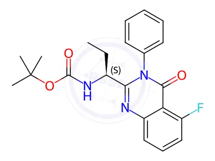 Chemical structure of tert-Butyl (1-(5-Fluoro-4-oxo-3-phenyl-3,4-dihydroquinazolin-2(1H)-ylidene)propyl)carbamate