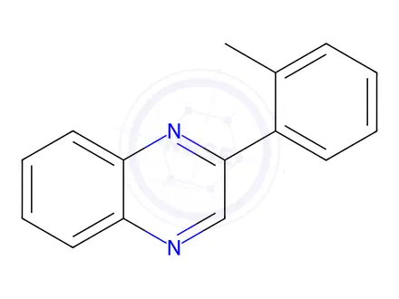 Chemical structure of Quinoxaline, 2-(2-methylphenyl)-