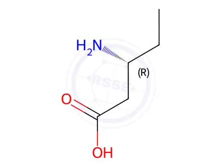 Chemical structure of (3r)-3-Aminopentanoic acid hydrochloride