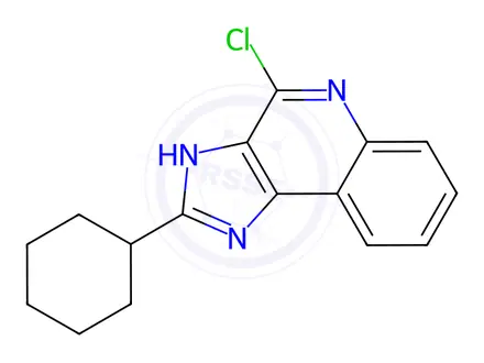 Chemical structure of 4-Chloro-2-Cyclohexyl-3H-Imidazo[4,5-C]Quinoline