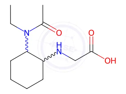 Chemical structure of 2-((2-(N-Ethylacetamido)cyclohexyl)amino)acetic acid