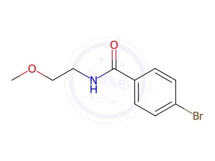 Chemical structure of 4-Bromo-N-(2-methoxyethyl)benzamide