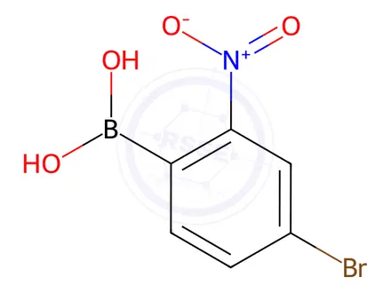 Chemical structure of (4-Bromo-2-nitrophenyl)boronic acid