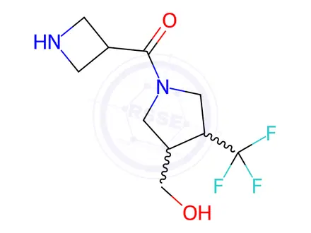 Chemical structure of Azetidin-3-yl(3-(hydroxymethyl)-4-(trifluoromethyl)pyrrolidin-1-yl)methanone