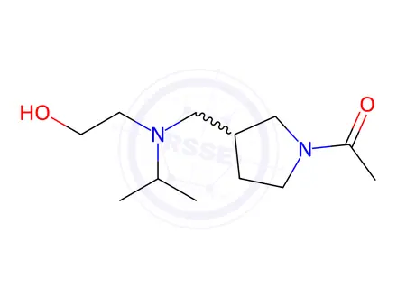 Chemical structure of 1-(3-(((2-Hydroxyethyl)(isopropyl)amino)methyl)pyrrolidin-1-yl)ethanone