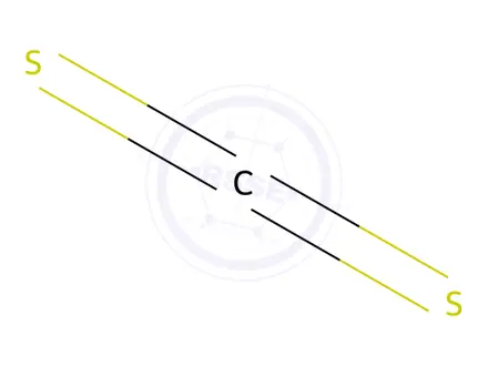 Chemical structure of Carbondisulfide