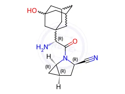 Chemical structure of Saxagliptin Impurity 9