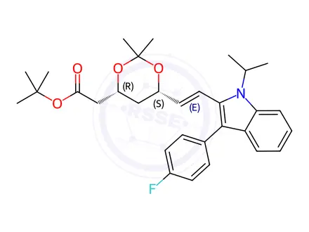Chemical structure of Fluvastatin Sodium Impurity 16