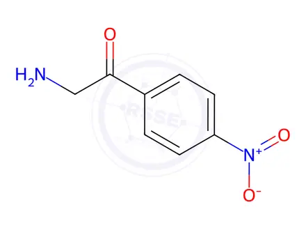 Chemical structure of 2-Amino-1-(4-nitro-phenyl)-ethanone Hydrochloride Hydrate