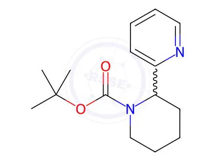 Chemical structure of tert-Butyl 2-(pyridin-2-yl)piperidine-1-carboxylate