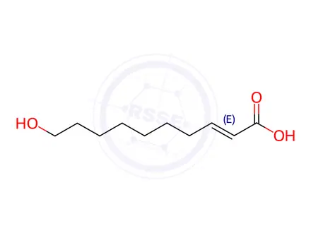 Chemical structure of 10-HDA