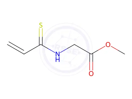 Chemical structure of Glycine, N-(1-thioxo-2-propenyl)-, methyl ester (9CI)