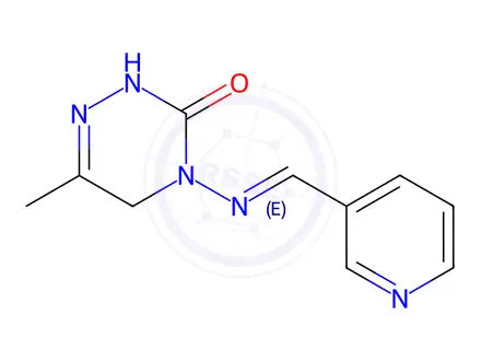Chemical structure of Pymetrozine