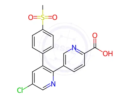 Chemical structure of Etoricoxib Impurity 1