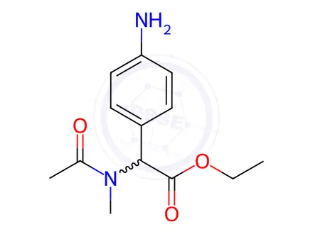 Chemical structure of Ethyl 2-(4-aminophenyl)-2-(N-methylacetamido)acetate