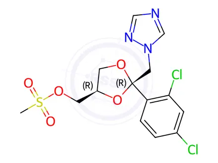Chemical structure of Itraconazole Impurity 17