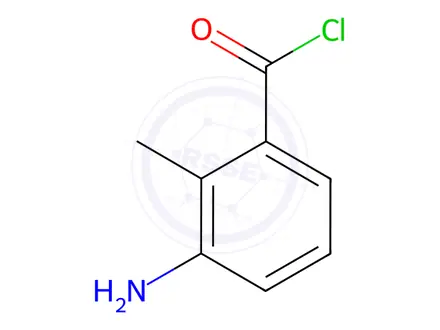 Chemical structure of Benzoyl chloride, 3-amino-2-methyl-(9CI)