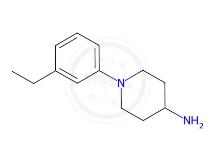 Chemical structure of 1-(3-Ethylphenyl)piperidin-4-amine