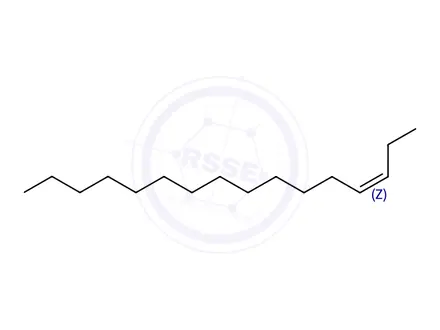 Chemical structure of 3-Hexadecene, (Z)-