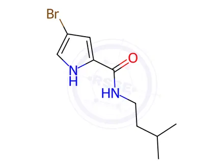 Chemical structure of 4-Bromo-N-isopentyl-1h-pyrrole-2-carboxamide