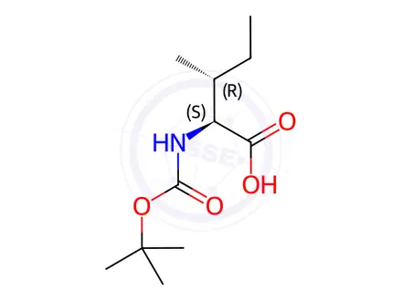 Chemical structure of Boc-allo-Ile-OH