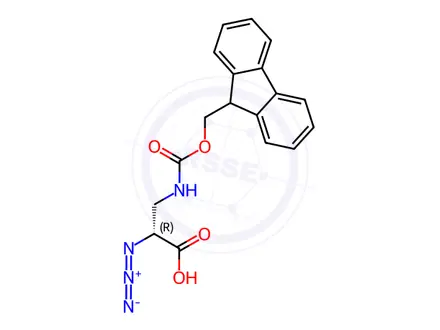 Chemical structure of N3-D-Dap(Fmoc)-OH