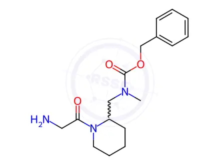 Chemical structure of Benzyl ((1-(2-aminoacetyl)piperidin-2-yl)methyl)(methyl)carbamate
