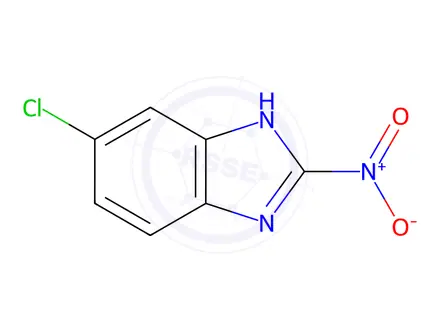 Chemical structure of Benzimidazole, 5(or 6)-chloro-2-nitro-(7CI,8CI)