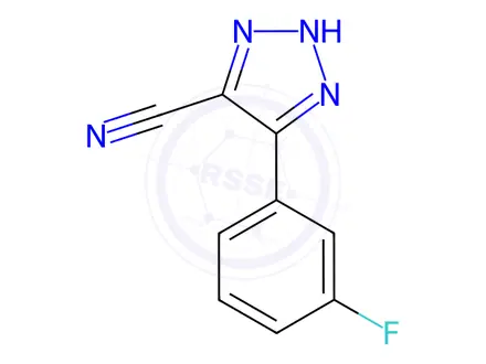 Chemical structure of 5-(3-Fluorophenyl)-2H-1,2,3-triazole-4-carbonitrile