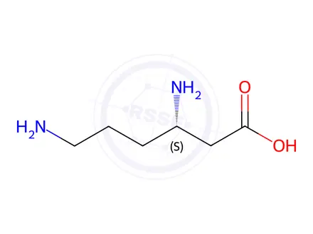 Chemical structure of (S)-3,6-diaminohexanoic acid dihydrochloride