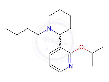 Chemical structure of 3-(1-Butylpiperidin-2-yl)-2-isopropoxypyridine
