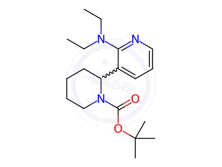 Chemical structure of tert-Butyl 2-(2-(diethylamino)pyridin-3-yl)piperidine-1-carboxylate