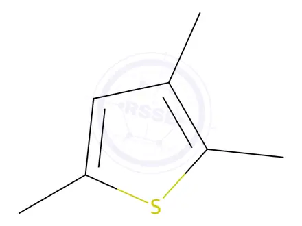 Chemical structure of 2,3,5-Trimethylthiophene