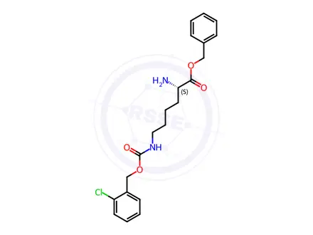 Chemical structure of H-Lys(Cl-Z)-Obzl Hydrochloride
