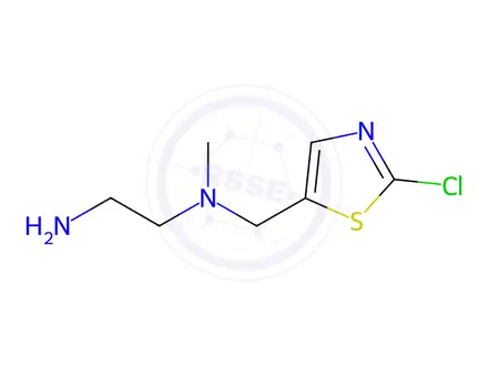 Chemical structure of N1-((2-Chlorothiazol-5-yl)methyl)-N1-methylethane-1,2-diamine